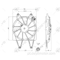 Ventilador de resfriamento do radiador de 12v para FIAT UNO de sucesso